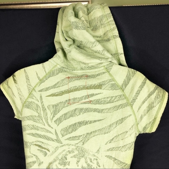 New-z Brand TigerStripes Embroidered Hoodie Vest - Picture 5 of 8